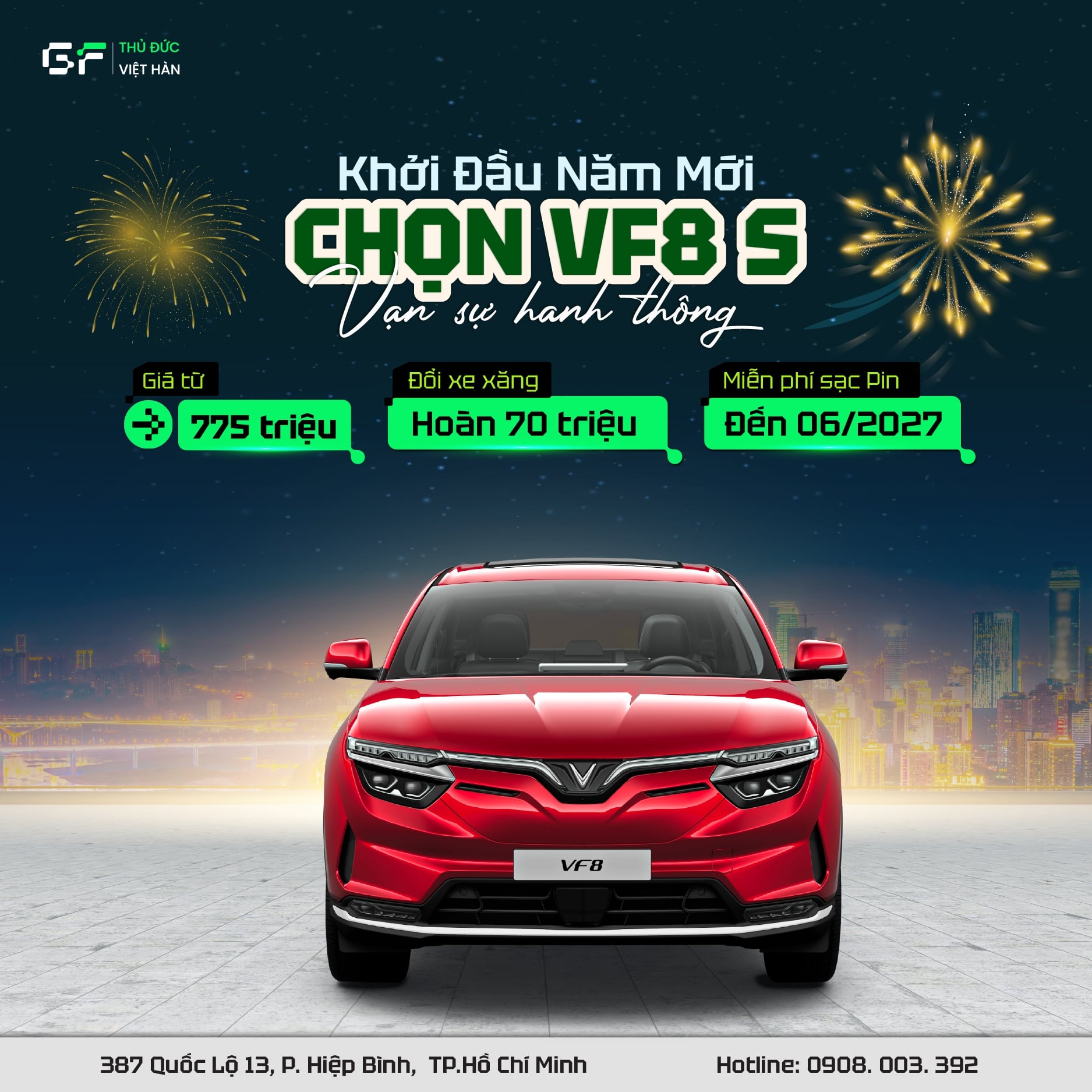 Khởi đầu năm mới, chọn VF8 S