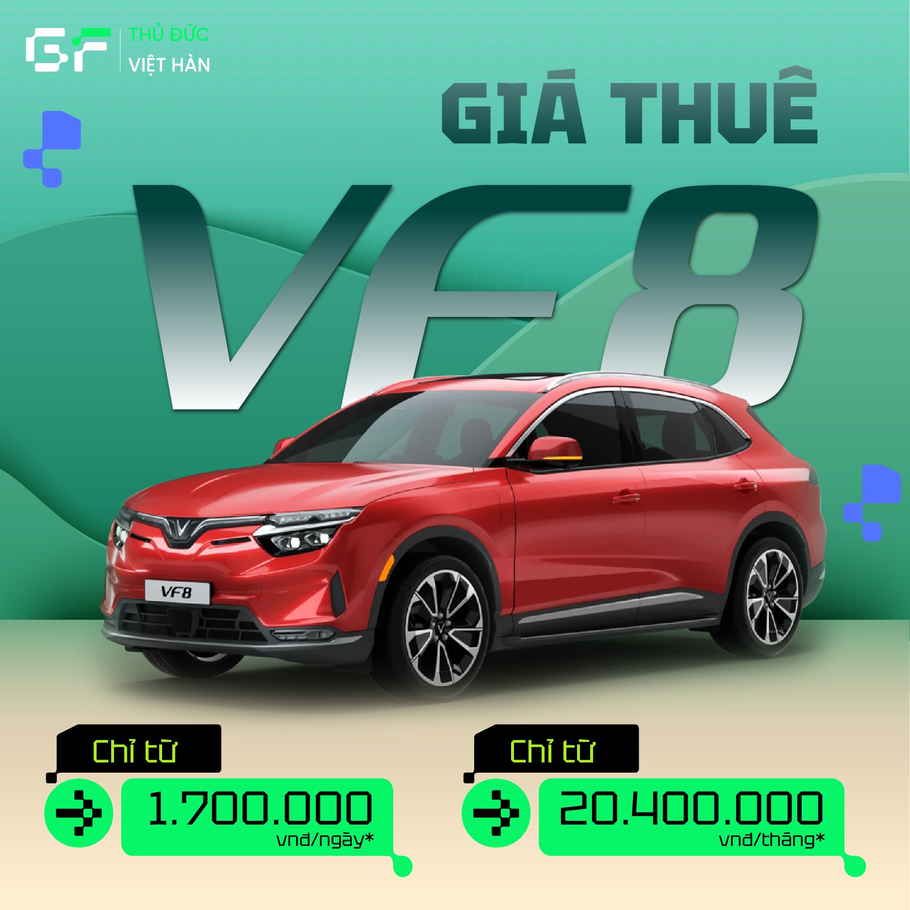 Cho Thuê Ô Tô Điện Vinfast Tự Lái Theo Tháng:  miễn phí sạc, không giới hạn KM